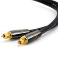 24K Plugue o cabo de toslink de áudio óptico de fibra digital